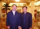 中央委员、中国残联党组书记、理事长王新宪与詹东升合影留念