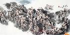 著名山水画家精品《远眺秋山》-画家刘燕声水墨写意作品-收藏升值